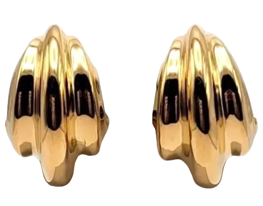 C-shaped Chunky Stud Earrings