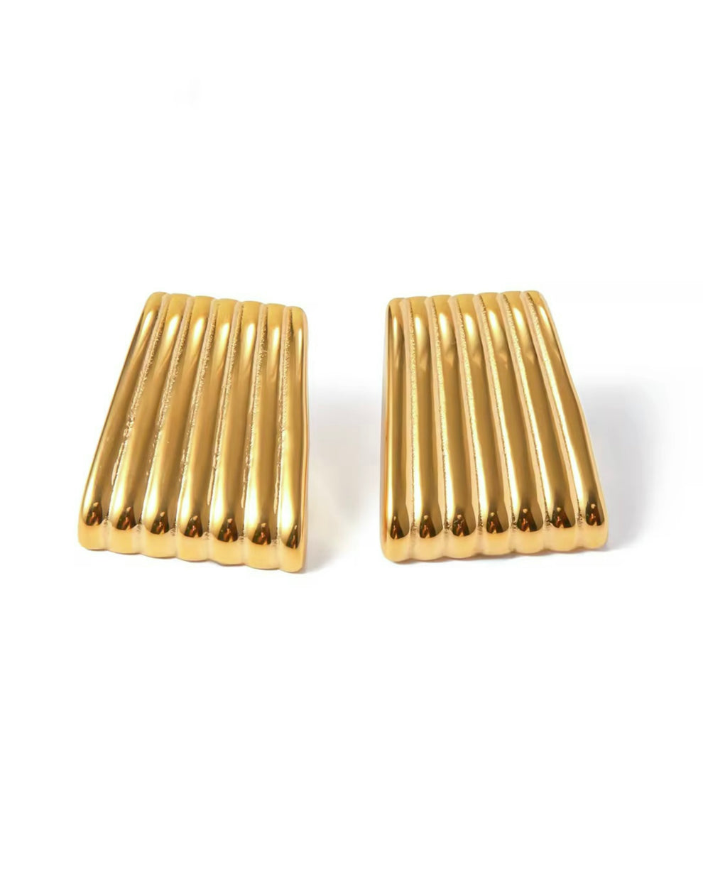 Etched Square Earrings
