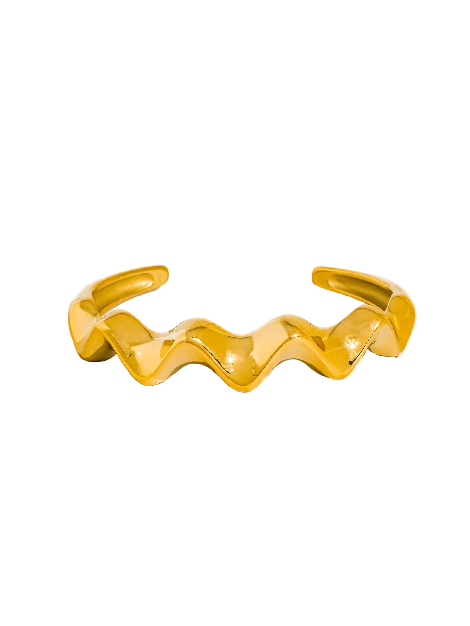 Golden Ripple Cuff