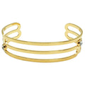 TrioLine Stone Cuff