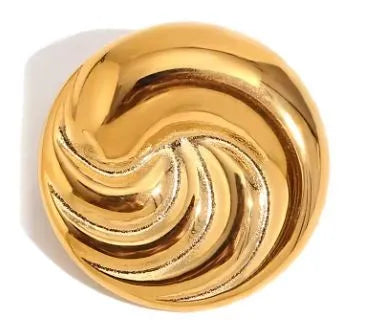 SpiralDisc Brooch