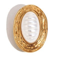 Opulent Oval Pearl Pin
