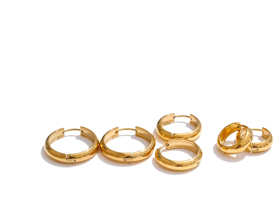 Classic Gold Hoops