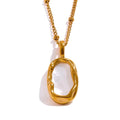 Ellipse Pendant Necklace