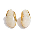 Gilded Edge Stone Studs