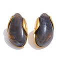 Gilded Edge Stone Studs
