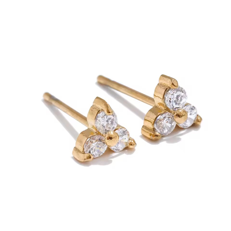 Luxe Trinity Studs