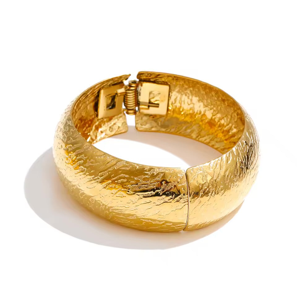 Textured Statement Bangle