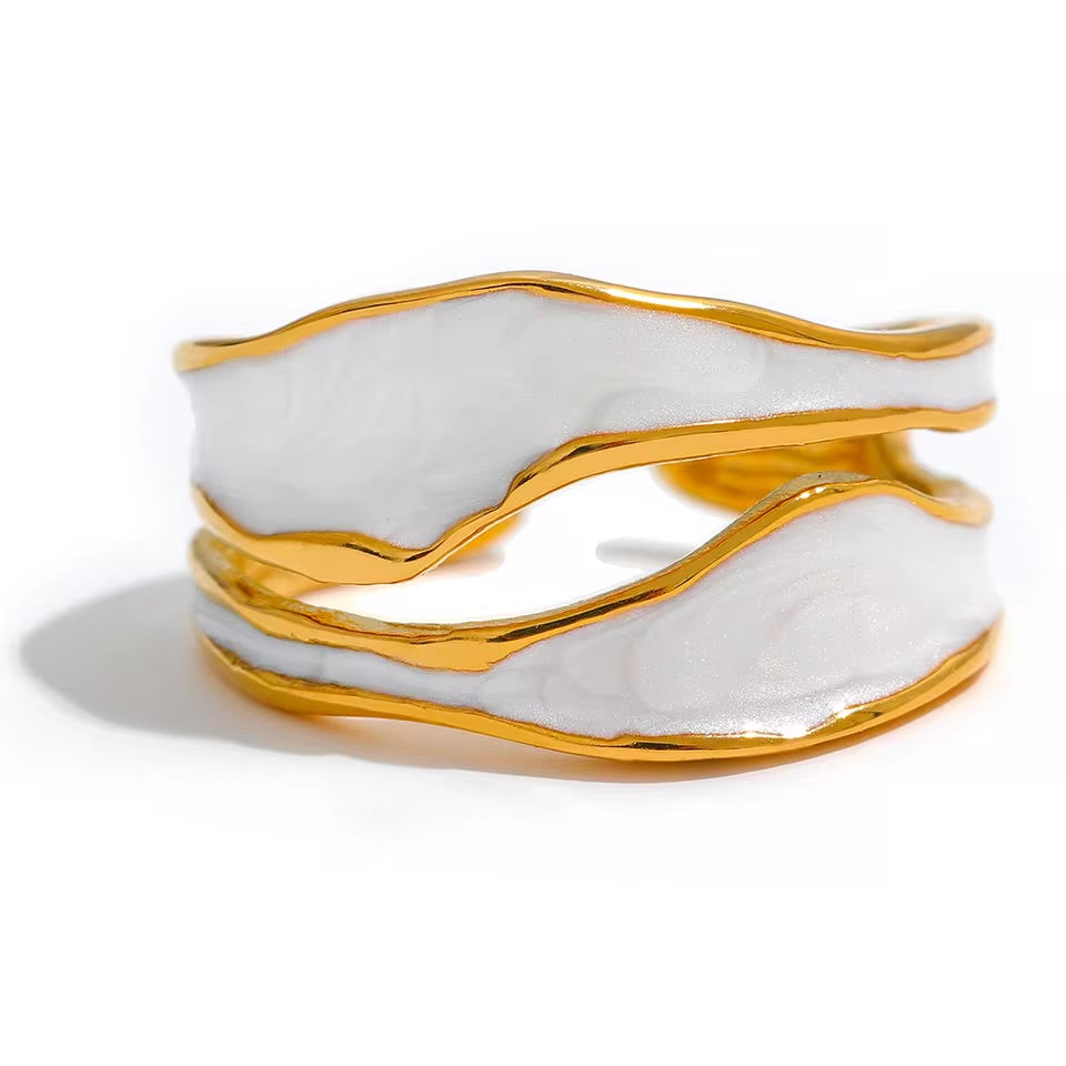 Framed Enamel Ring