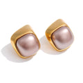 Mauve Stone Studs