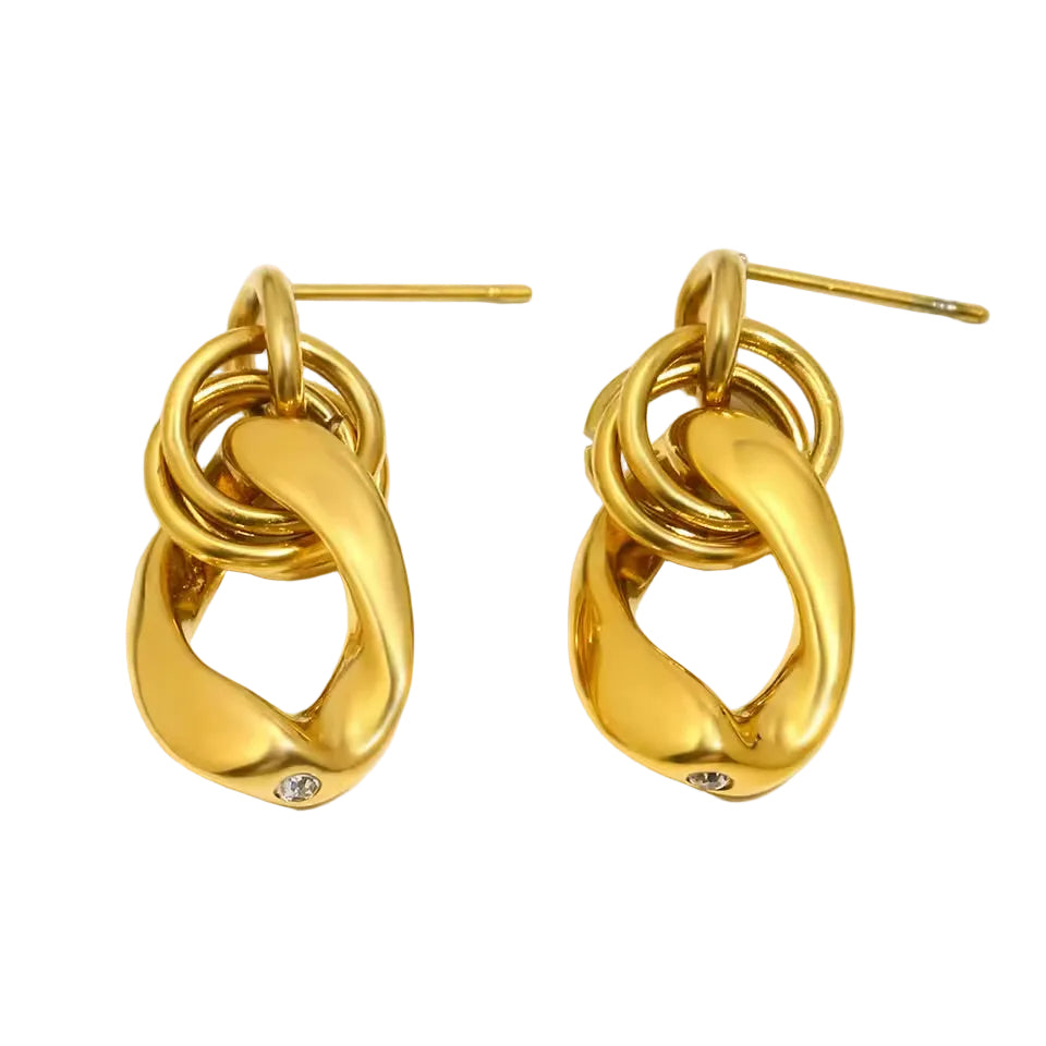Linked Drop Earrings
