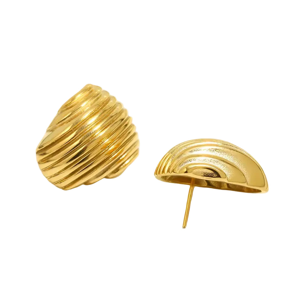 Irregular Etched Earrings