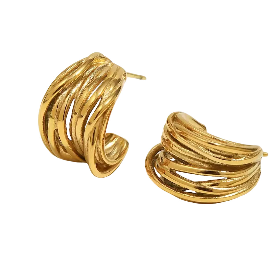 Golden Curve Earrings