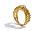 Gold Beadwork Ring