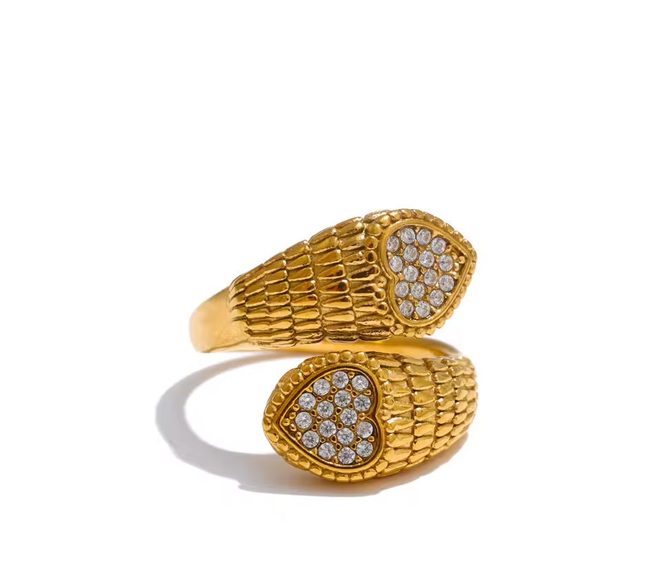 Serpentine StuddedRing