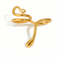 Double Band Twisted Ring