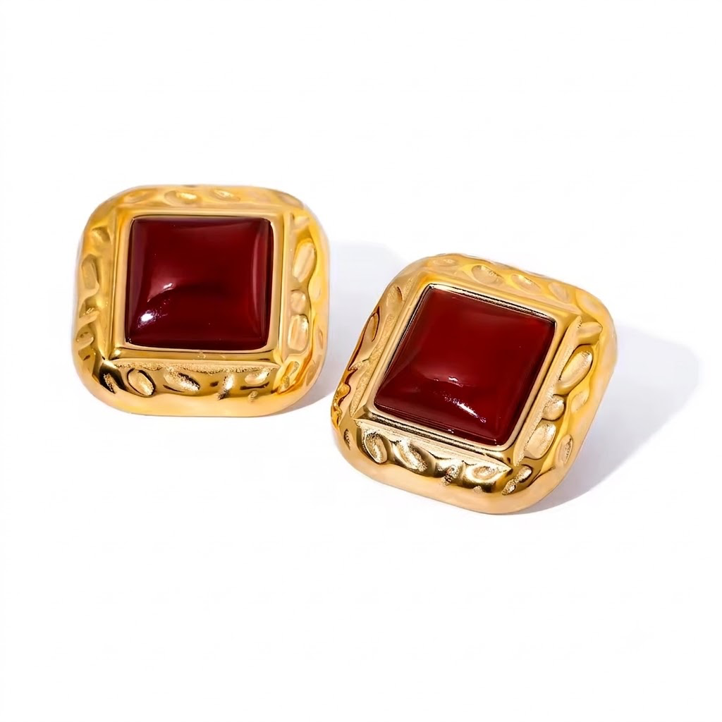 Vintage Bordeaux Studs