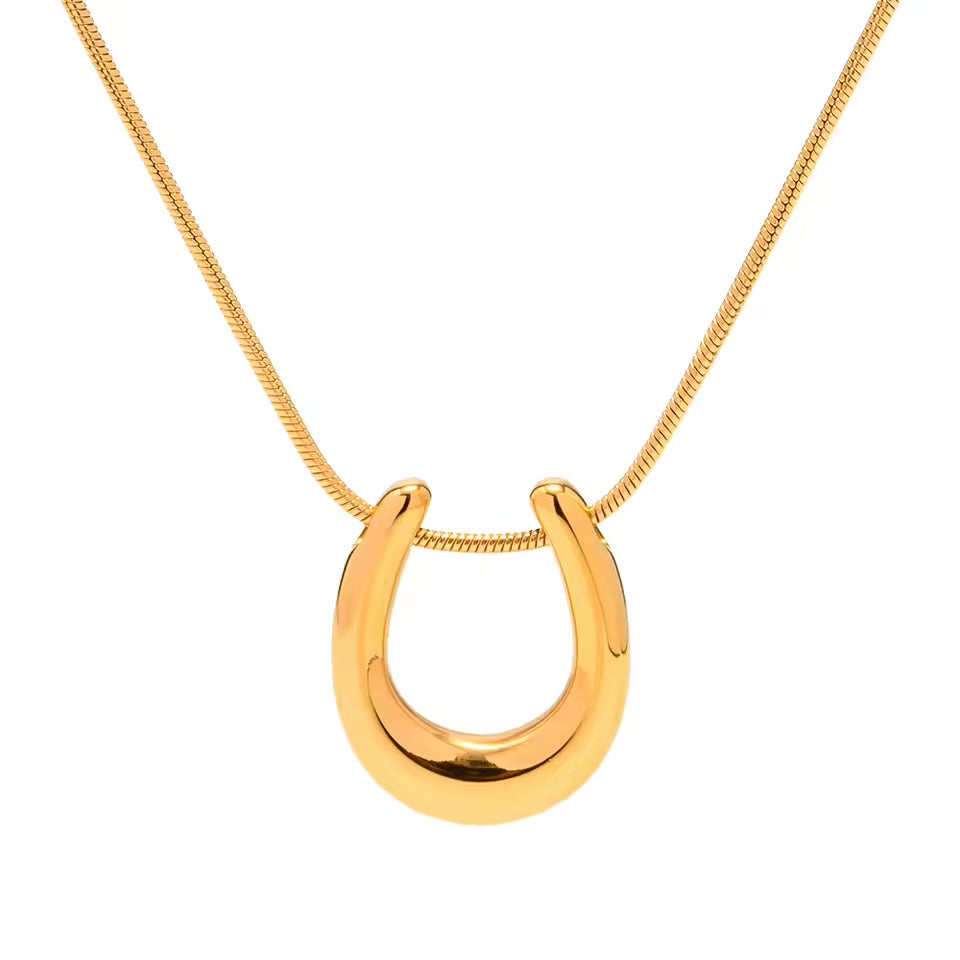Golden Horseshoe Necklace