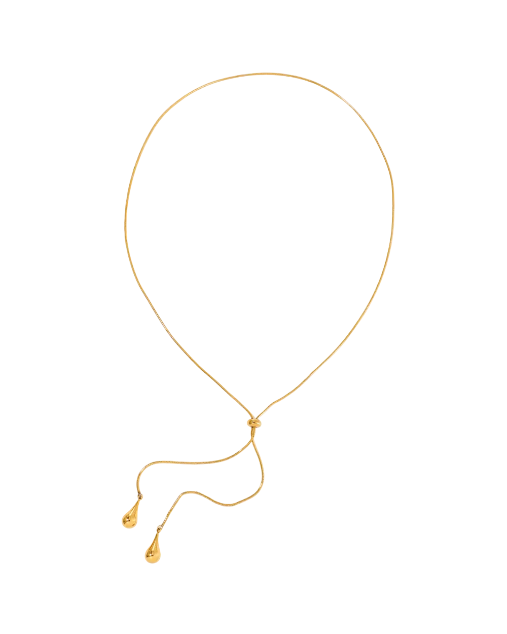 Golden Tie Necklace