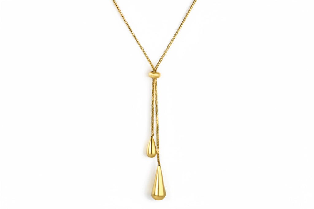 Golden Tie Necklace