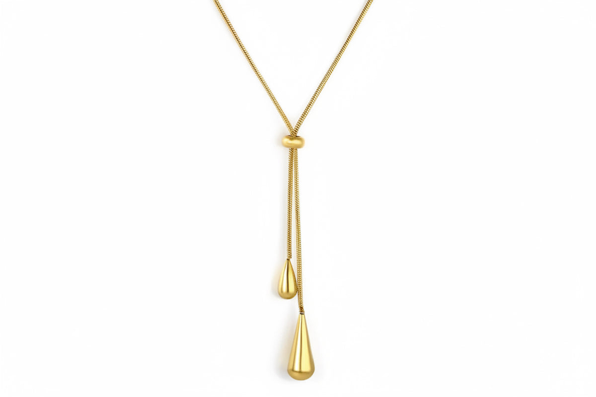 Golden Tie Necklace