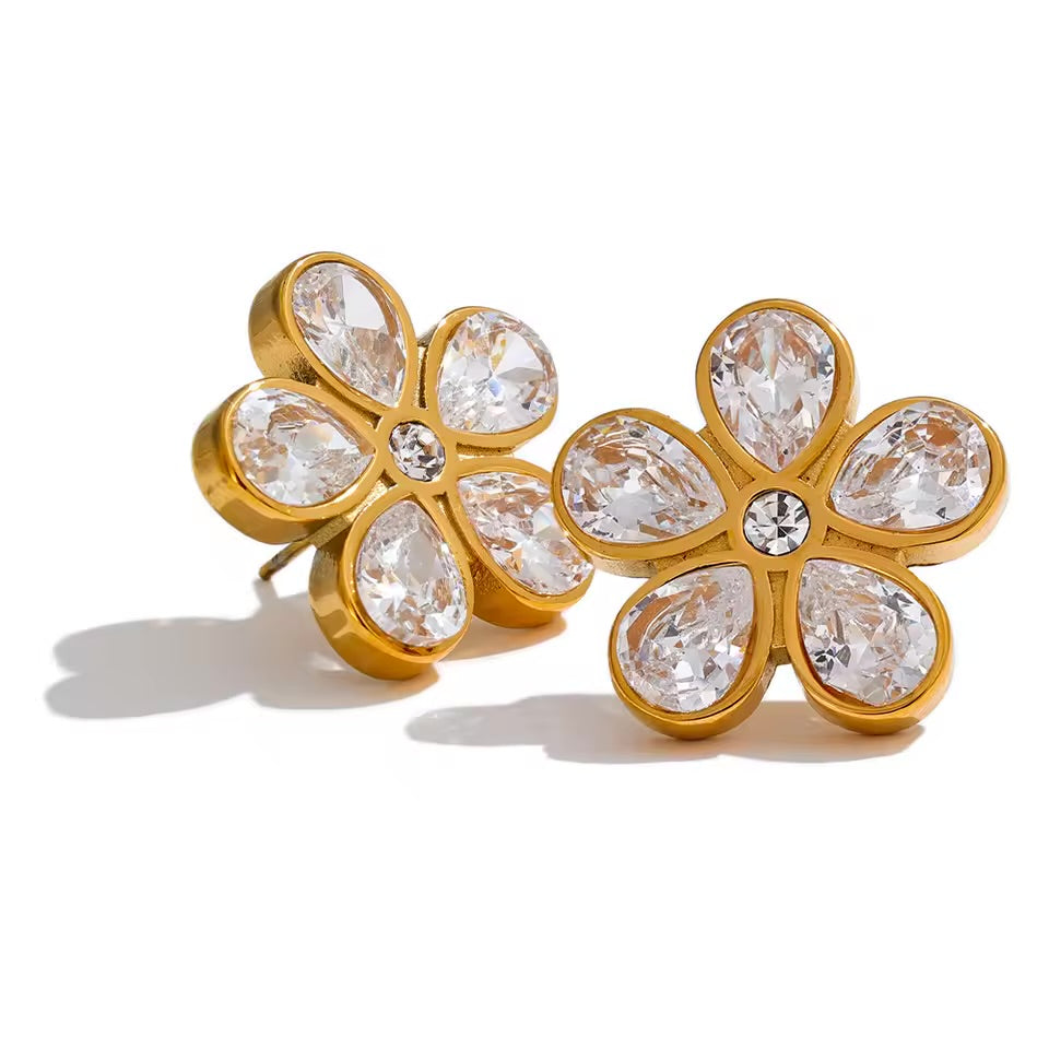 Crystal Bloom Studs