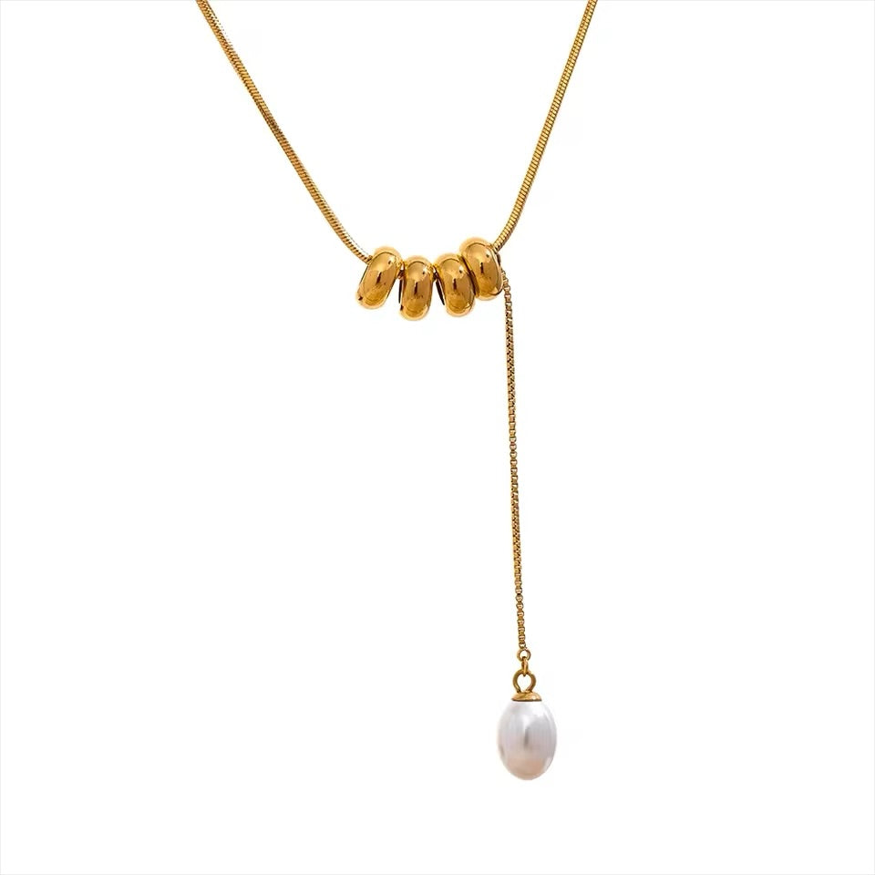 Pearl Drop Lariat